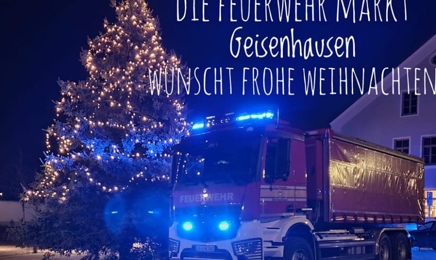 Die Freiwillige Feuerwehr Geisenhausen wünscht Euch allen ein frohes Weihnachtsfest und erholsame Feiertage.