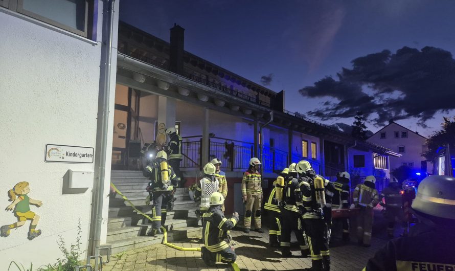 Gemeinschaftsübung im Kindergarten St. Theobald