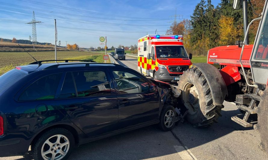 #THL1 #VU mit Pkw/ Traktor